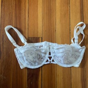 Sexy White Strappy Underwire Bra